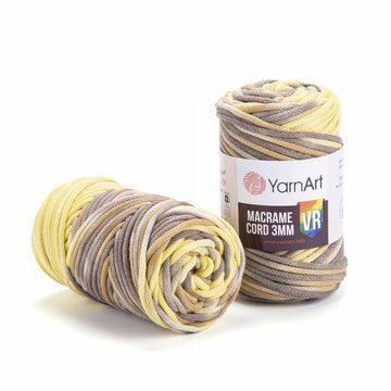 Пряжа Yarnart Macrame Cord 3 мм VR (бавовна, віскоза, поліестер) 250 г, 85 м