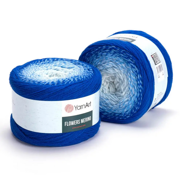 Пряжа YarnArt Flowers Merino №543 напіввовна, секційного фарбування для в'язання спицями та гачком 543 фото Пряжа YarnArt Flowers Merino №543 напіввовна, секційного фарбування для в'язання спицями та гачком 543 фото