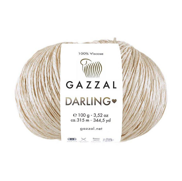 Пряжа Gazzal Darling №562 светлый беж (100% вискоза) 100 г, 315 м 562 фото Пряжа Gazzal Darling №562 светлый беж (100% вискоза) 100 г, 315 м 562 фото