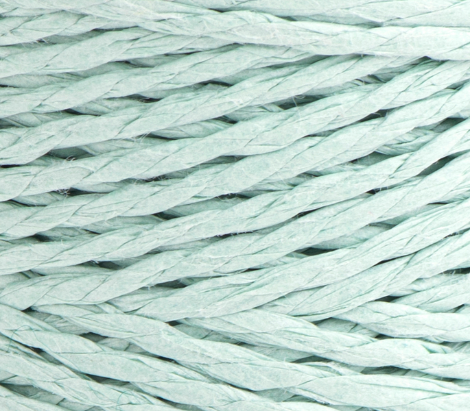 Рафия YarnArt Papiro Twisted №1323 мята, целлюлоза, нитки для вязания сумок, шляп и декора 1323 фото