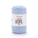 Пряжа YarnArt Macrame Rope 3 мм №760 блакитний, шнур для плетіння макраме 760 фото 1