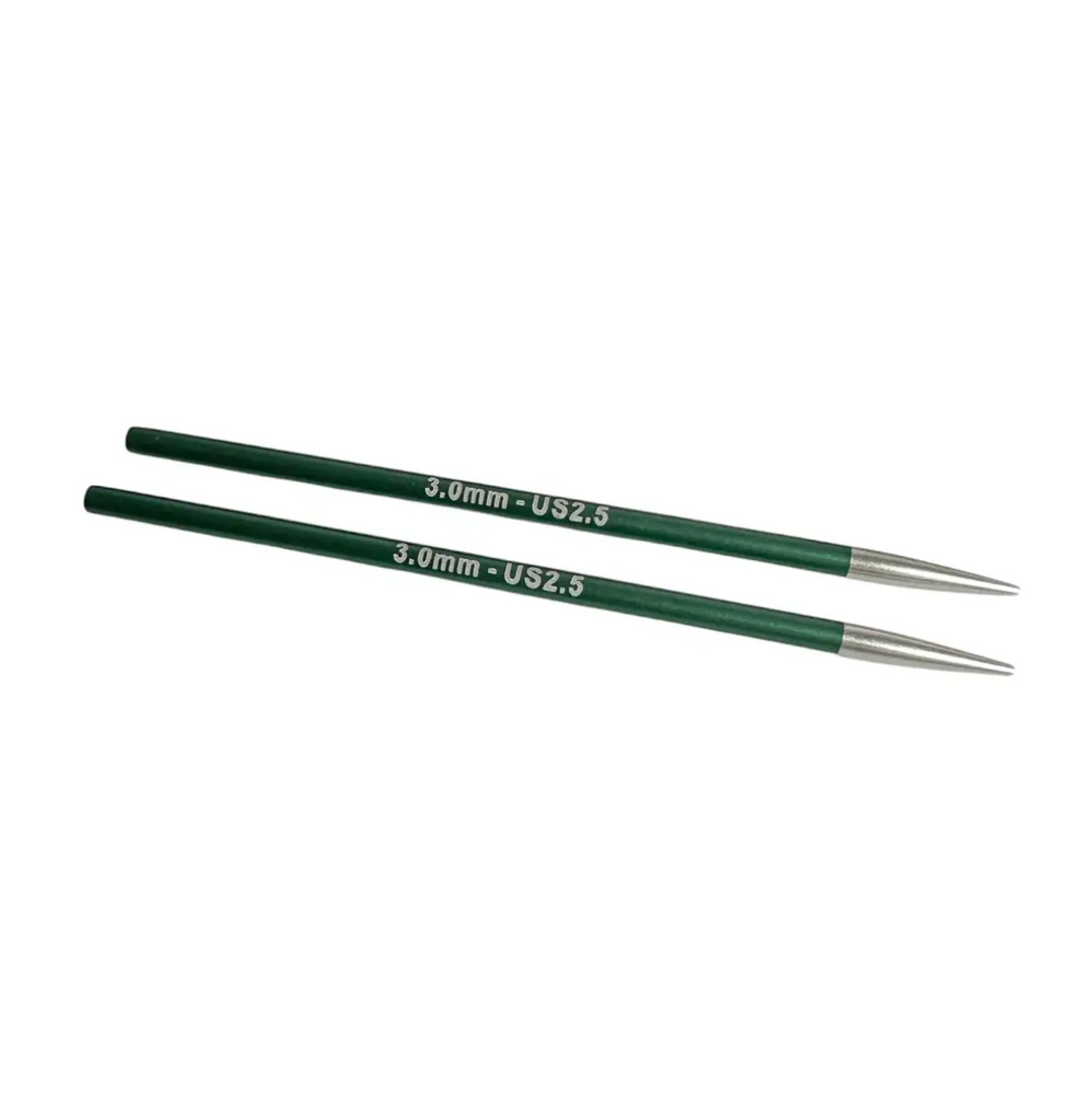 Спицы съемные Zing 9.5 см №3 мм KnitPro круговые алюминиевые для ручной вязки 47528 фото