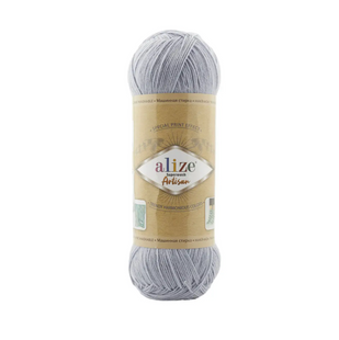 Пряжа Alize Superwash Artisan (Супервош Артiзан) №51 світло-синій, шкарпеткова нитки для в'язання 51 фото