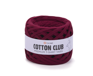 Пряжа YarnArt Cotton Club (Коттон Клаб) №7335 винний, трикотажна, нитки для в&rsquo;язання 7335 фото
