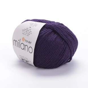 Пряжа YarnArt Milano №872 фіолетовий, альпака з віскозою для в'язання спицями та гачком 872 фото