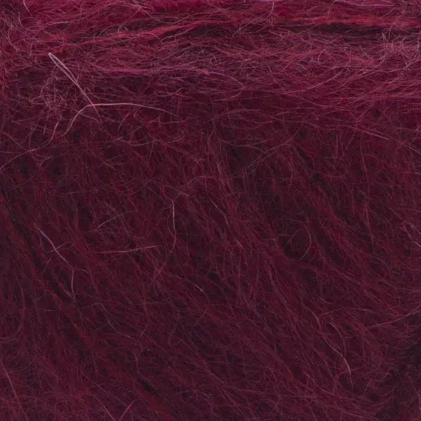 Пряжа YarnArt Mohair Trendy №109 винный, мохер, нитки для вязания спицами и крючком 109 фото