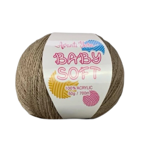 Пряжа Avanti Yarn Baby Soft №Е002 золотисто-коричневый (акрил) 50 г, 700 м Е002 фото Пряжа Avanti Yarn Baby Soft №Е002 золотисто-коричневый (акрил) 50 г, 700 м Е002 фото