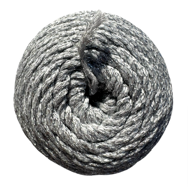 Пряжа Sultan INCI COTTON (Інсі Котон) №401 основа сіра люрекс сірий 401 фото