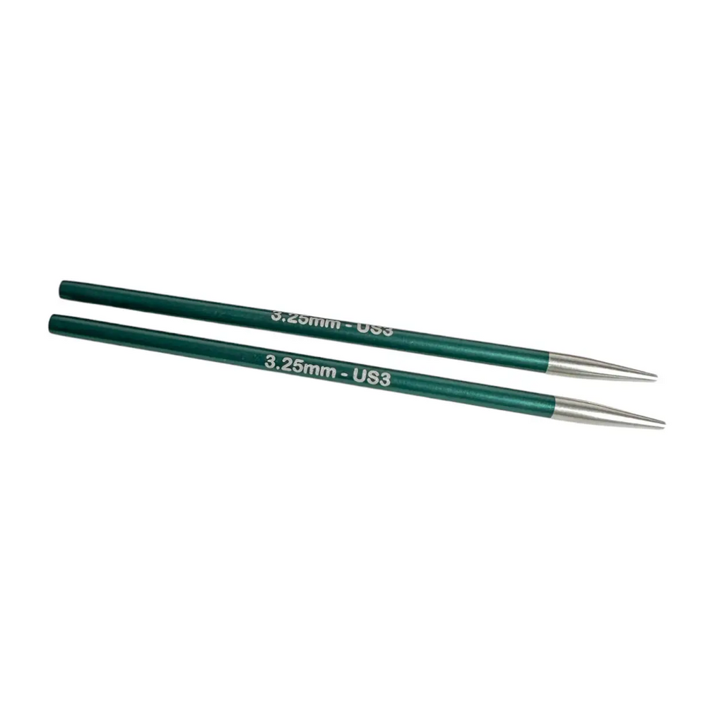 Спицы съемные Zing 9.5 см №3.25 мм KnitPro круговые алюминиевые для ручной вязки 47529 фото