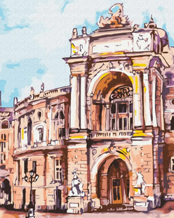 Картина за номерами на полотні 40&times;50 см Одеський театр BS53361 фото