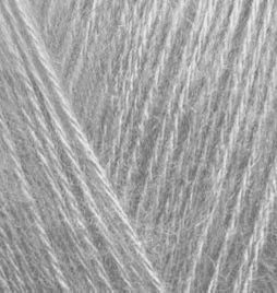 Пряжа Alize Angora Gold (Ангора Голд) №21 серый, шерсть с акрилом, нитки для вязания 21 фото
