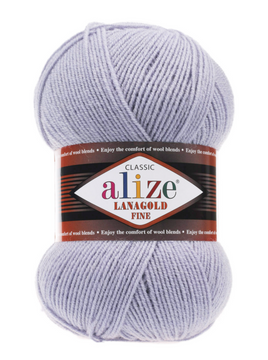 Пряжа Alize Lanagold Fine (вовна, акрил) 390 м, 100 г