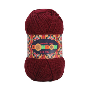Пряжа Nako Bonbon Dk 50 №98220 бордо (акрил) 50 г, 145 м 98220 фото
