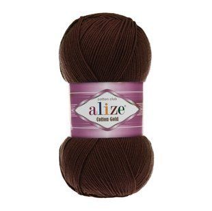Пряжа Alize Cotton Gold (Котон Голд) №26 коричневий, бавовна, нитки для в'язання 26 фото