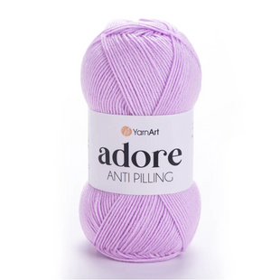Пряжа Yarnart Adore (Адор) №362 світло бузковий колір - акрилова для в'язання гачком и спицями 362 фото