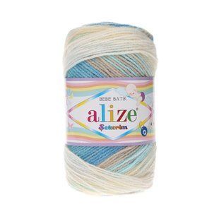Пряжа Alize Sekerim Bebe Batik №4398, акрилова, нитки для в'язання спицями і гачком 4398 фото
