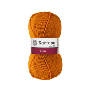 Пряжа Kartopu Gonca (Гонка) №313 гірчиця, 100% акрил нитки для в'язання 313 фото