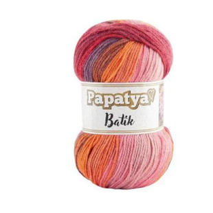 Пряжа Papatya Batik (Папатя Батiк) №55426, акрилова нитки для в'язання спицями і гачком 55426 фото