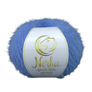 Пряжа Avanti Yarn Norka (Норка) №874 синє небо, нейлон нитки для в'язання спицями і гачком 874 фото