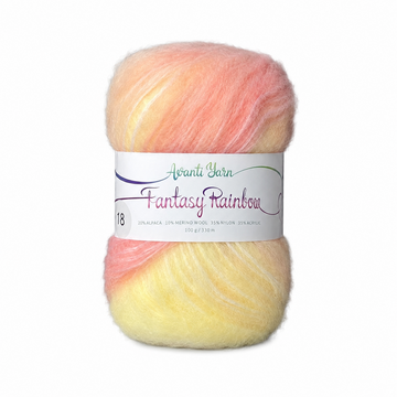 Пряжа Avanti Yarn Fantasy Rainbow (альпака, вовна мериноса, акрил) 100 г, 330 м