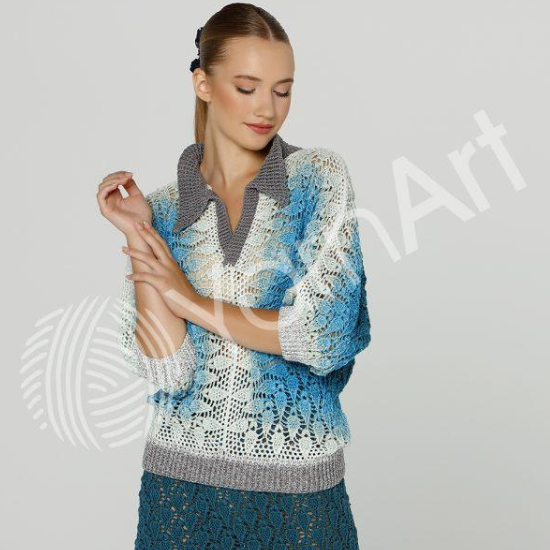 YarnArt FLOWERS UNICOLOR (Фловерс Уніколор) № 759 зелений (Пряжа коттон, нитки для в'язання) 759 фото