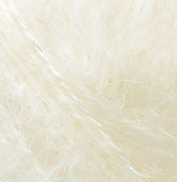 Пряжа Alize Mohair Classic NEW (Мохер Класік) №01 крем, мохер, нитки для в&rsquo;язання 01 фото