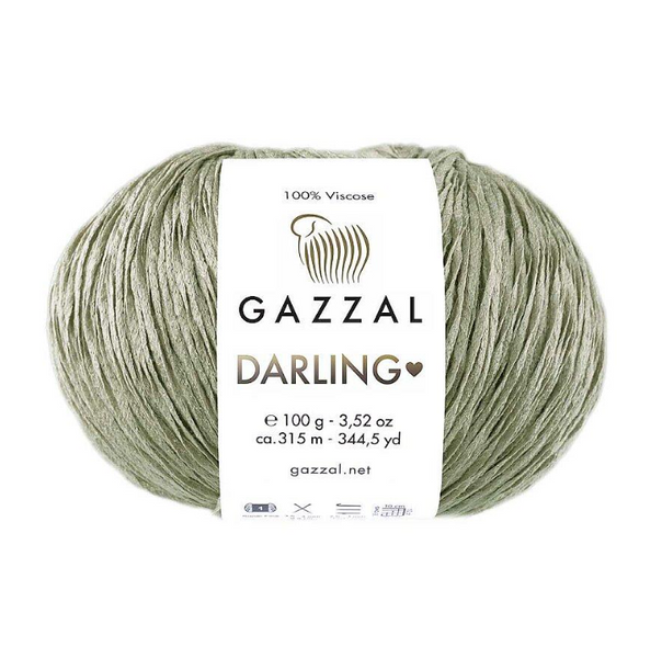 Пряжа Gazzal Darling №564 сухая полынь (100% вискоза) 100 г, 315 м 564 фото Пряжа Gazzal Darling №564 сухая полынь (100% вискоза) 100 г, 315 м 564 фото
