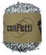 Рафия CONFETTI для вязания и плетения сумок и шляп белый с серебром 756992 фото 1