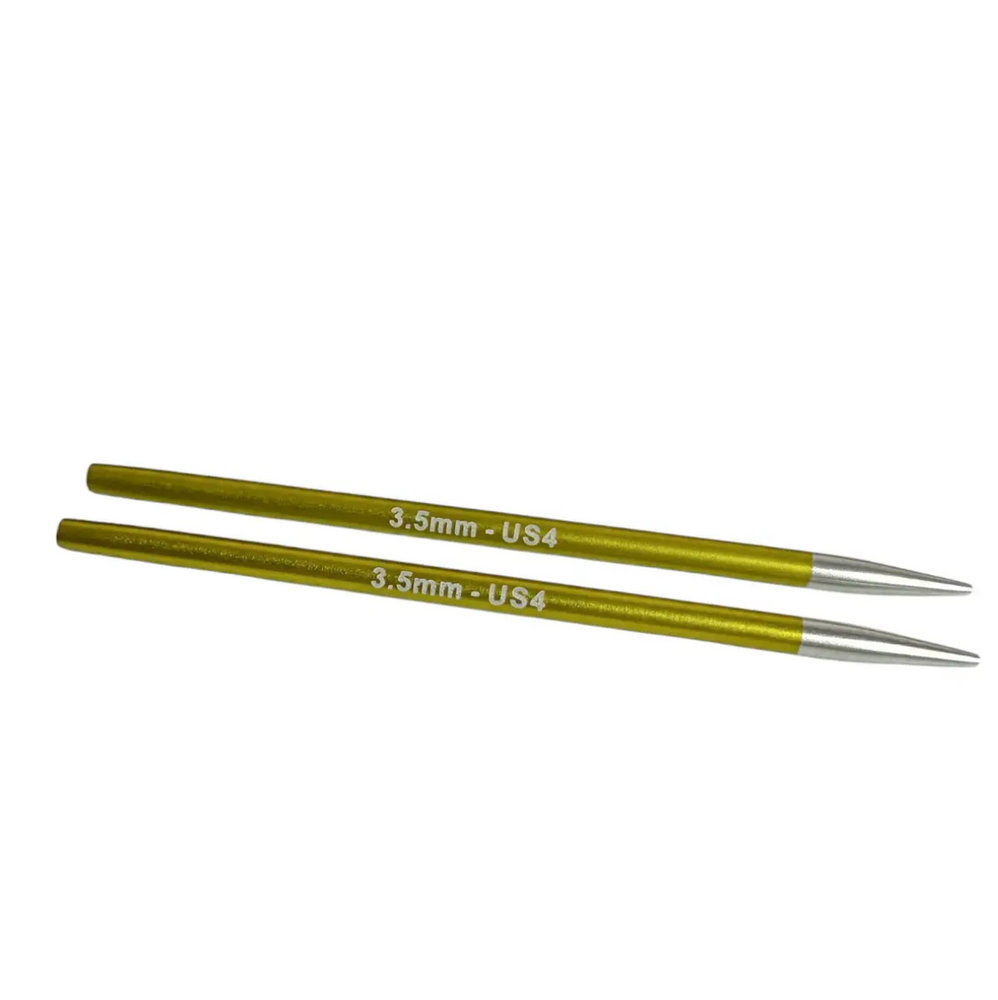 Спицы съемные Zing 9.5 см №3.5 мм KnitPro круговые алюминиевые для ручной вязки 47521 фото