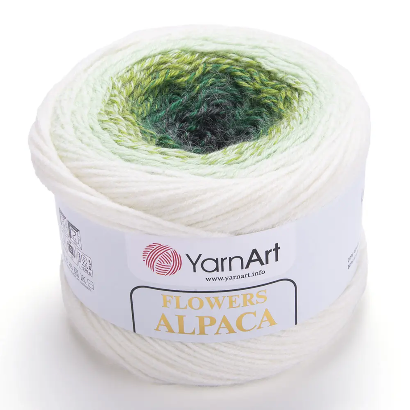 YarnArt Flowers Alpaca Gomitoli Arcobaleno Invernali - 500g (20% Alpaca, 80% Acrilico)
