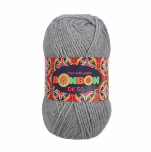 Пряжа Nako Bonbon Dk 50 №98233 сірий (акрил) 50 г, 145 м 98233 фото