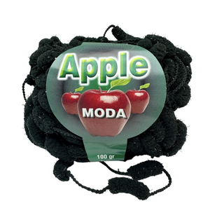 Пряжа Apple Moda чорний (фантазійна) 100 г, 57 м 54404 фото