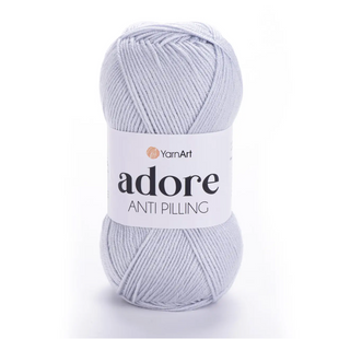 Пряжа Yarnart Adore (Адор) №363 сіро-лавандовий колір - акрилова для в'язання гачком и спицями 363 фото