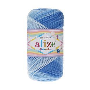 Пряжа Alize Sekerim Bebe Batik №3481, акрилова, нитки для в'язання спицями і гачком 3481 фото