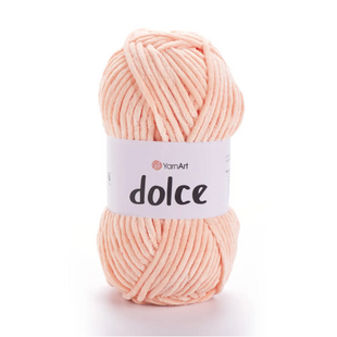 Пряжа Yarnart Dolce №773 персик - плюшева, велюр для в'язання спицями і гачком 773 фото