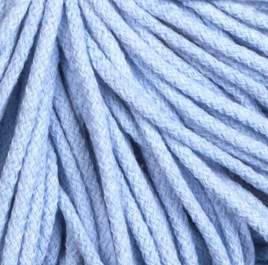 Пряжа Yarnart Macrame Braided №760 блакитний, макраме для ручного в'язання спицями та гачком 760 фото