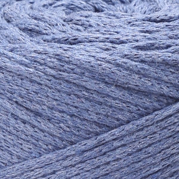 Пряжа YarnArt Macrame Cotton №761 синий, полухлопковые нитки для вязания сумок и макраме 761 фото