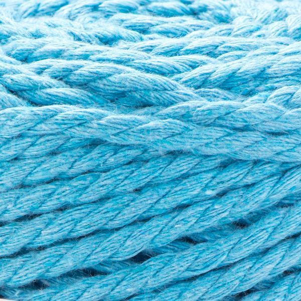 Пряжа YarnArt Macrame Rope 3 мм №763 бирюзовый, шнур для плетения макраме 763 фото