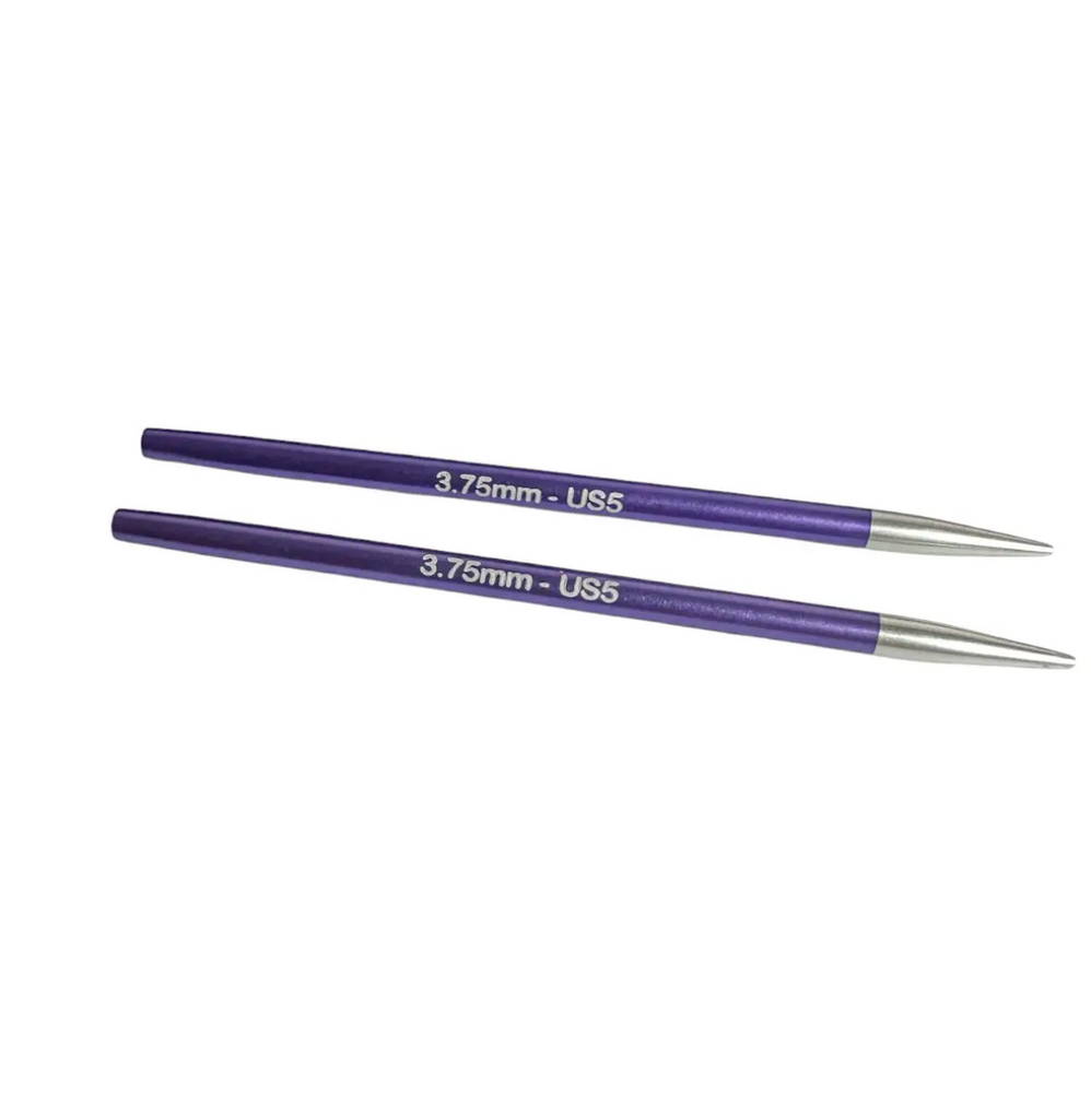 Спицы съемные Zing 9.5 см №3.75 мм KnitPro круговые алюминиевые для ручной вязки 47522 фото