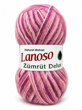 Пряжа Lanoso Zumrut Delux (мохер, акрил) 100 г, 550 м