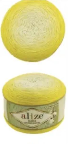 Пряжа Alize Bella Ombre Batik (Белла Омбре Батік) №7414 бавовна нитки для в'язання 7414 фото