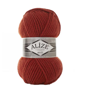 Пряжа Alize Superlana Maxi (Суперлана Макси) №36 терракот, нитки толстые для вязания 36 фото