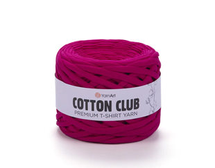 Пряжа YarnArt Cotton Club (Коттон Клаб) №7338 яскраво-рожевий, трикотажна, нитки для в&rsquo;язання 7338 фото