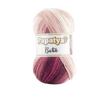 Пряжа Papatya Batik (Папатя Батiк) №55428, акрилова нитки для в'язання спицями і гачком 55428 фото
