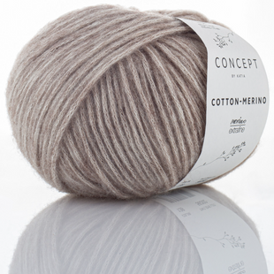 Пряжа Katia Cotton-Merino №139 ніжний беж (бавовна, мериносова вовна) 105 м, 50 г 139 фото