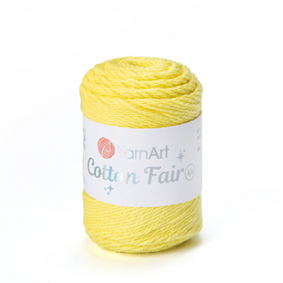 Пряжа YarnArt Cotton Fair 4/4 №5506 желтый (хлопковая) 50 г, 80 м 5506 фото
