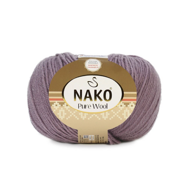 Пряжа Nako Pure Wool №10155 пыльная роза, пряжа 100% шерсть, для ручной вязки спицами и крючком 10155 фото Пряжа Nako Pure Wool №10155 пыльная роза, пряжа 100% шерсть, для ручной вязки спицами и крючком 10155 фото
