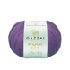 Пряжа Gazzal Wool 175 № 335 фіолетовий колір, 175м/50гр, 100% вовна мериноса, для ручного в'язання спицями та гачком 335 фото 1