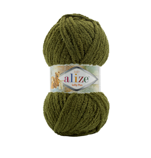 Пряжа Alize Softy Plus (Софті Плюс) №620 хакі, плюшева, нитки для в&rsquo;язання 620 фото