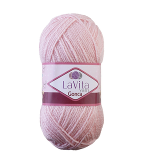 Пряжа LaVita Yarn Gonca (Гонка) №4133 блідо-рожевий, акрил, нитки для в&rsquo;язання 4133 фото